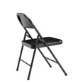 thumbnail image 4 of Basics by NPS 900 Series All-Steel Folding Chair, Pack of 4 - Black, 4 of 5
