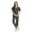 Advanced Gray, variant on VIAOLI Women's Scrubs Set - Soft Stretch Medical Uniform Top & Pants for Nurses, Multi-Pocket, V-Neck