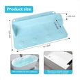 thumbnail image 3 of Protector Salpicaduras para Bañera Práctico Protector Salpicaduras para Ducha - 8 Protector Salpicaduras con Ventosa Silicona Agarre Fuerte para Bañera Azul, 3 of 5