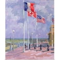 thumbnail image 1 of Great BIG Canvas | Rolled Sarah Butterfield Poster Print entitled Flags at Courseulles, Normandy, 1 of 4