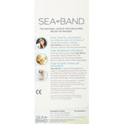 Sea-Band Acupressure Wrist Bands for Nausea Relief, Drug Free Motion and Morning Sickness Relief, Reusable Washable, 1 Pair (Pack of 4)