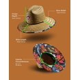 thumbnail image 3 of Straw Hat for Men & Women | Lifeguard Hat, Beach Hat & Sun Hat | UPF 50+ Wide Brim for Sun Protection | One Size | Hemlock, 3 of 5