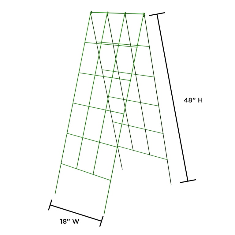 Expert Gardener Steel A-Frame Trellis, 18x48 In., Green photo 5