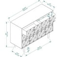 thumbnail image 5 of Riverbay Furniture Six Drawer Wood Geo Texture Dresser in Gray, 5 of 5