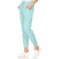 thumbnail image 2 of MediChic Womens Scrub Joggers 4-Way Stretch Anti-Wrinkle Moisture-Wicking Elastic Waistband Four Pocket Jogger Pants, 2 of 5