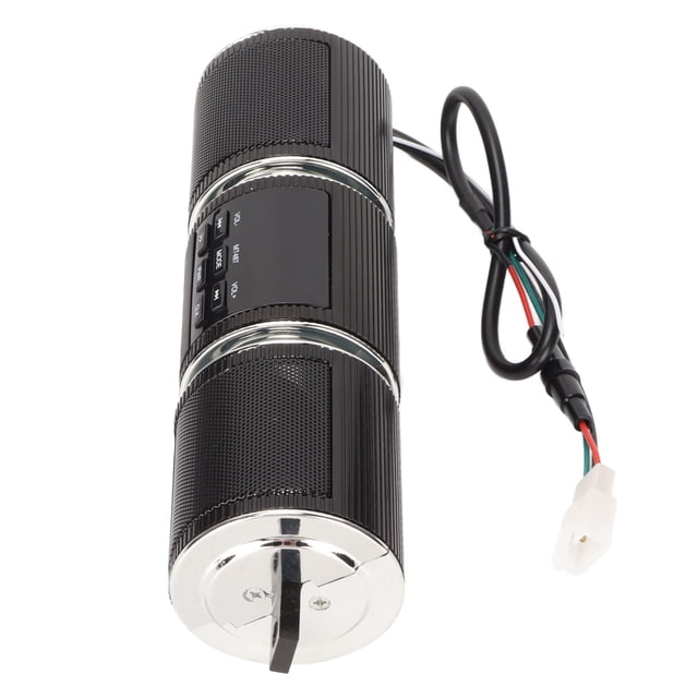 Altavoz Bluetooth para motocicleta, inalámbrico, IP54, resistente al agua, DC12V, sistema de sonido de montaje en manillar, color negro