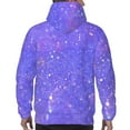 thumbnail image 7 of Wukai Purple Glitter Print Men Hoodies Fleece Sweatshirts Long Sleeve Sweaters Pullover Fall Outfits Winter Clothes-Small, 7 of 7