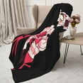 thumbnail image 3 of Hazbin Hotel Angel Dust Flannel Blanket Cozy Ultra-Soft Micro Throw Blanket For Bed Sofa Couch Car Office Camping Travel All Season Fleece Blanket 80"x60", 3 of 8