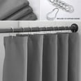 thumbnail image 4 of SPXTEX Dark Green Shower Curtains 96 inches Long Waterproof Fabric Farmhouse Modern Rectangle Textured Shower Curtains with Hooks for Bathroom Decorative Shower Room 72" W X 96" L, 4 of 7