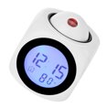 thumbnail image 1 of Naiovety Reloj despertador de proyección LED, termómetro electrónico Digital, pantalla de temperatura, viaje en casa, sala de estar y Decoración del hogar Blanco, 1 of 6