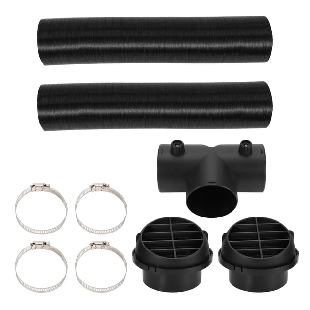 Kit de tubo de calefacción para automóviles Unique Bargains con cubierta de salida de aire redonda y conector de tubo en Y