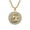 Gold-Aries, variant on PAURO Zodiac Necklace for Men Stainless Steel Circular Pendant CZ Bold Cubic Zirconia Circle 35mm Punk Cool Astrology Horoscope Personalized Statement Gift Jewelry Silver Plated Taurus