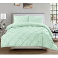 thumbnail image 1 of Comforter & Pillow Sham Set - Hudson 3 PC Pinch Pleat Pintuck Solid Polyester, 1 of 1