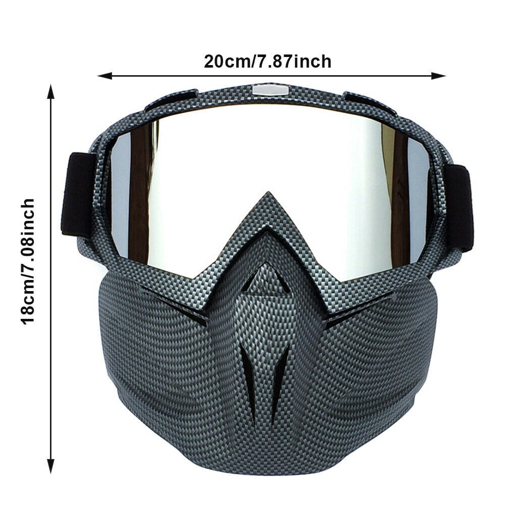 Motorcycle Face Mask Goggles Off Road Motocross Bike Glasses Eyewear -1 - Walmart.com