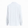 thumbnail image 4 of Godom Shirts for Women Oversized Long Sleeve Button Down Shirts Blouses Tops with Pocket, 4 of 7