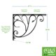 thumbnail image 2 of Achla Designs B-10 Leafy Leaf - Buzón decorativo de hierro forjado, soporte para estante, color negro, 2 of 2