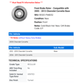 thumbnail image 2 of Front Brake Rotor - Compatible with 2005 - 2013 Chevrolet Corvette Base - AC Delco, 2 of 2