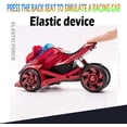 thumbnail image 3 of Pull Back Motorcycle Toy Boy Gift Pull Back Vehicles Cars Launcher Toy with Music Light Ejection Die-Cast Launching Catapult 2 in 1 Motorcycle Chariot - White, 3 of 6