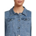 thumbnail image 4 of Time and Tru Women's Button Down Denim Jacket, Sizes XS-XXXL, 4 of 5