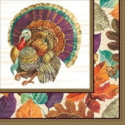 Traditional Turkey Classic Thanksgiving Holiday Party Paper Dinner Napkins