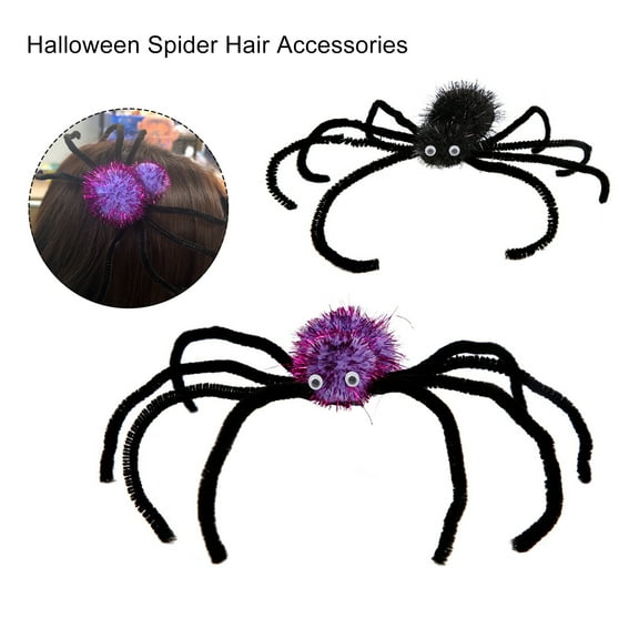 Dserhfy Halloween Bows Hair Clips Pumpkin Spider Hairpins Halloween Classic Horror Theme Parties Accessories