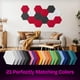thumbnail image 5 of Acoustic Panels Ekkogo, paquete de 12 paneles de pared insonorizados, color rojo, 5 of 6