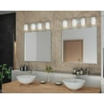 thumbnail image 5 of Progress Lighting Metric 4-Light Bath & Vanity, Steel, Polished Chrome, Etched Opal Glass Shade, 5 of 6