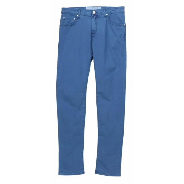 Jacob Cohen Pantalon Homme 857 - Bleu Cobalt Confort Stretch & Capri 35