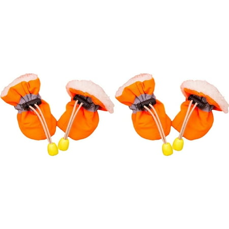 4pcs/set Waterproof Winter Warm Pet Dog Shoes Anti-slip Rain Snow Boots Puppy US Y9S8