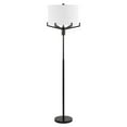 thumbnail image 4 of SAFAVIEH Elaria 64 in. Glam Oil Rubbed Bronze Iron Floor Lamp with White Cotton Shade, 4 of 6