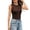 shirts for women graphic clearance-Brown, variant on Women's Casual Textured Tank Top Summer Solid Color Sleeveless T-Shirt Soft Ribbed Knit Shell Top for Ladies Lightweight Fashion Layering Vest Tee