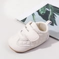 thumbnail image 5 of Huowey Newborn Walking Shoes Girl Boy Soft Sole Shoes Hook And Loop Strap Floor Sneakers Fall Winter Warmth Lovely Footwear,White,6-12 Months, 5 of 8