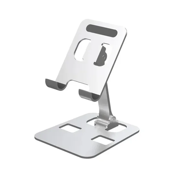 Soporte Universal de aleación de aluminio plegable para teléfono de escritorio, soporte de montaje para iPhone 12-16, soporte para teléfono móvil, tableta, soporte de Metal de escritorio