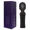 Black, variant on TLUDA Personal Wand Massager for Women, Rechargeable Handheld Mini Massager for Neck Back Shoulder,Purple