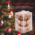 thumbnail image 3 of Bolas colgantes de 4cm para decoración de Navidad adornos de bolas Likrtyny colgantes de árbol inastillables para Festival Año Nuevo 12 Uds. 2021, 3 of 5