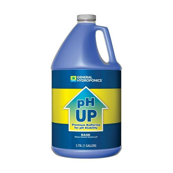 General Hydroponics 7637846 1 gal pH Up Base Nutrient Solution - Pack of 4