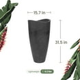 thumbnail image 5 of Ecobo 31.5 inches Eco-Friendly Round Pot Planter Onda Indoor/Outdoor use, Durable, Versatile & Lightweight, Designed by Brazilian Artisans, Contemporary All-Weather Design –Black, 5 of 7