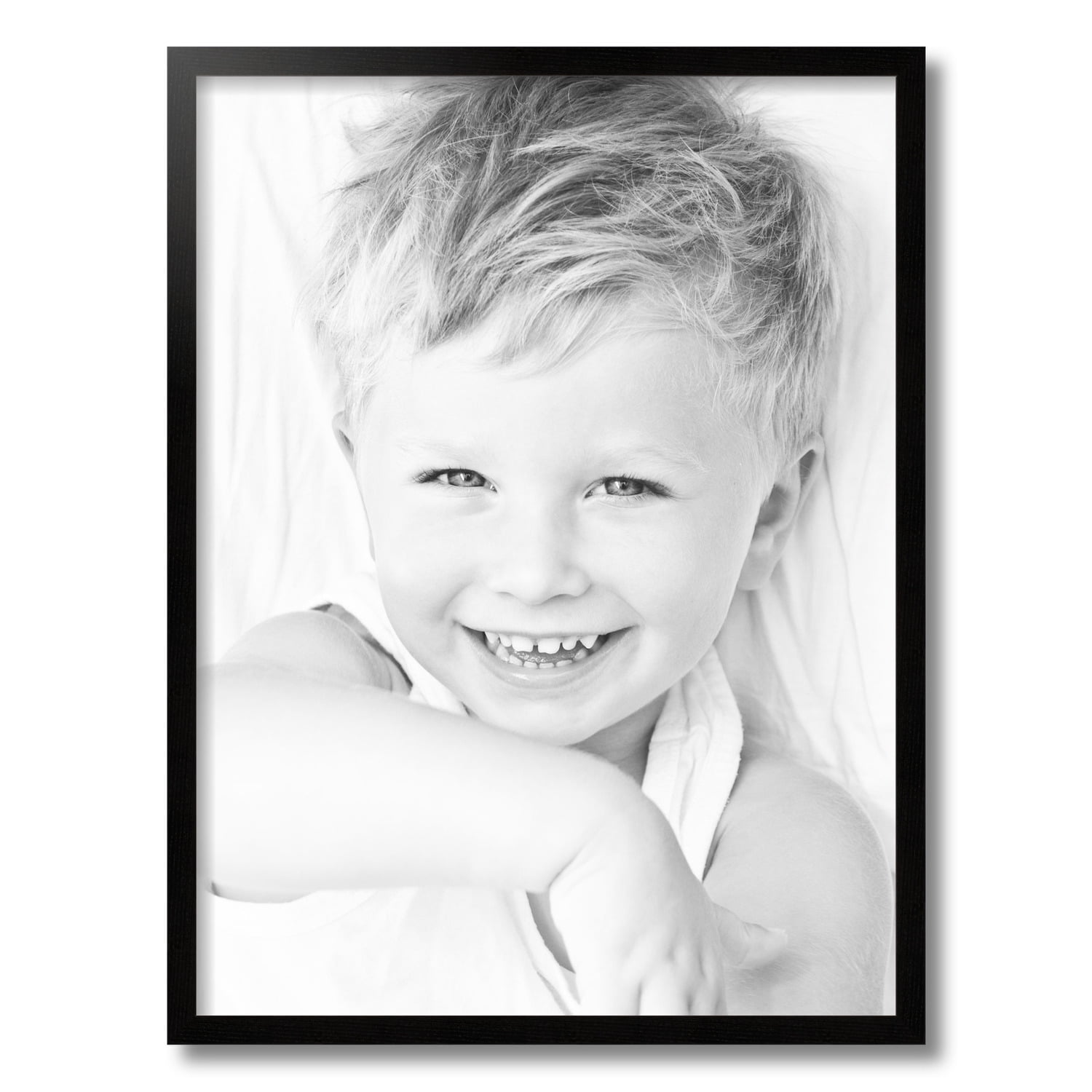 ArtToFrames 18x24 Inch Black Picture Frame, This Black Wood Poster Frame is Great for Your Art or Photos, Comes with 060 Plexi Glass (4308)