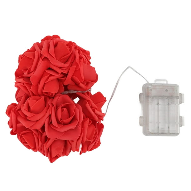 Guirlande Lumineuse Roses, Lumière Fée Rose LED Imperméable Romantique Pour  Mur Pour Arbre