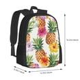 thumbnail image 3 of Daiia Hawaiian Pineappl Backpack for Men and Women -Durable Backpack Large Capacity, Water-Resistant Bag with Adjustable Straps and Laptop Compartment, 3 of 9