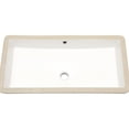 thumbnail image 3 of 28"x14" Ceramic Undermount Sink With Overflow - White, Stain-, Sleek For Bathroom, Office, Modern Bathroom Undermount, Overflow, Stain Home, , Office, 3 of 5