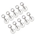 thumbnail image 4 of ZheElen 10pack/lot Metal Key Chain Snap Hooks - Accessories For Personalized Keychain Is Low WhiteK lobster +spla 5Set, 4 of 6