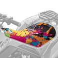 thumbnail image 2 of Uorisanigo ATV Seat Covers Compatible with Polaris Sportsman Polaris Scrambler Honda Rancher, Accessories for Sportsman ATV Seat Cover Replacement, Colorful Splash Print, 2 of 7
