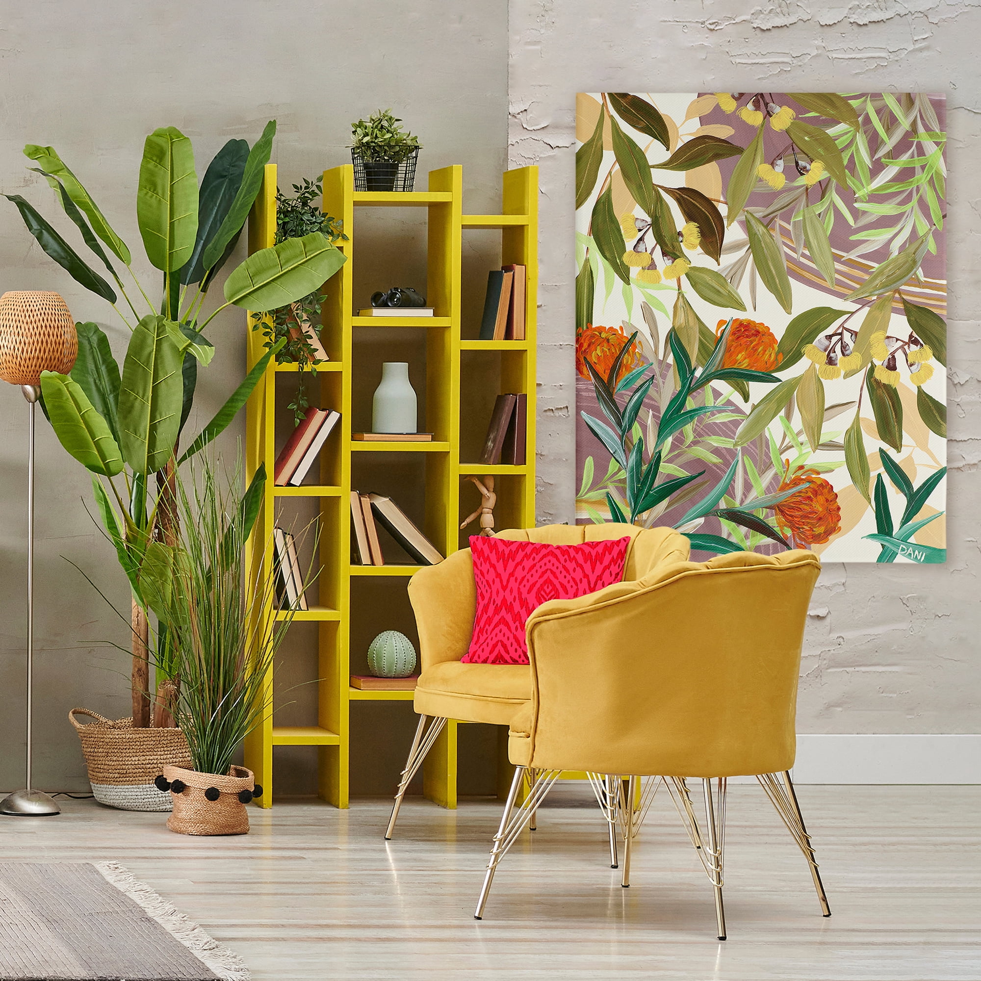 Stupell Industries Walk With Me Blooms Canvas Wall Art, design by Dani Heyward