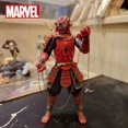 thumbnail image 2 of Figura de la serie samurái de Marvel para niños, estatua de Ironman, Deadpool, articulaciones móviles, modelo coleccionable, juguete de escritorio, regalo de cumpleaños y Navidad, 2 of 5
