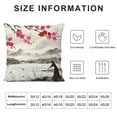 thumbnail image 5 of SHANXI Throw Pillow Covers Stylish Mountain Painting Square Pillowcase for Home Decor Sofa Car Bedroom Pillow case 18x18in, 5 of 5
