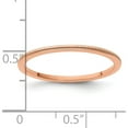 thumbnail image 3 of 10K Rose Gold 1.2mm Milgrain Stackable Band (Size 7.5) Made In United States 1stk19-120r-7.5, 3 of 5