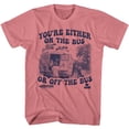 thumbnail image 1 of Woodstock On or Off The Bus Mauvelous Adult T-Shirt, 1 of 2