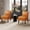 BROWN, variant on Armless Accent Chairs Upholstered Dining Chairs Living Room Chairs with Solid Wood Legs Leather Reading Chair for Adults Comfy Chair for Bedroom Vanity Kitchen (Black)