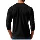 thumbnail image 4 of pstuiky manga larga para hombre, Camiseta de pana con botones, cuello redondo y manga larga de color liso para hombre Tops casuales para hombres s, 4 of 8